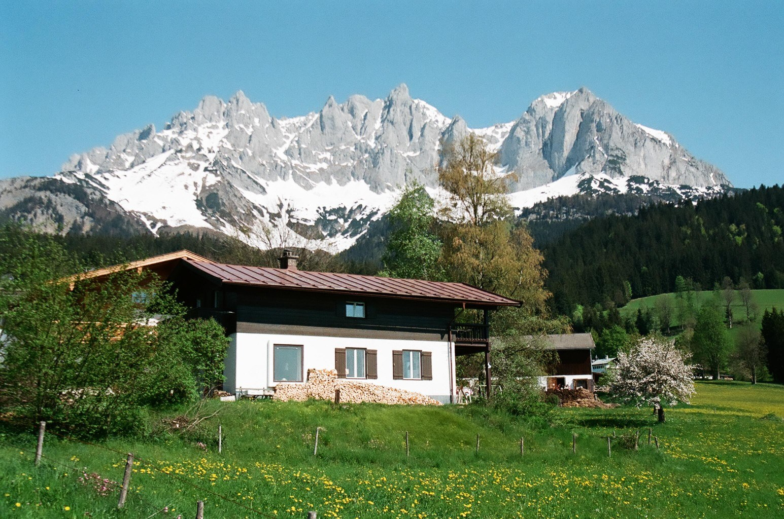 Ferienhaus Sonnseite mit Wildem Kaiser